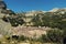 View of dry alpine lake in Pirin National park in Bulgaria result of global climate change