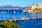 View from du frioul island, Marseille on background