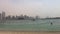 View of Dubai city beach and skyline - Dubai Marina towers and Skyscrapers - Dubai city landmarks