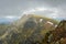 View from Dumbier peak in Low Tatras in Slovakia