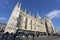 View of the Duomo of Milan, side view, Duomo square, Italy