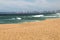 View of Durban`s Golden Mile from Umhlanga Beach