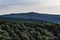 View from Dwernik Kamien Peak in Bieszczady Mountains in Poland