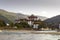 View of the Dzong in Punakha Bhutan