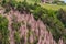 View of the Earth pyramids, Piramidi di terra in Ritten, Bolzano