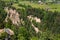 View of the Earth pyramids, Piramidi di terra in Ritten, Bolzano