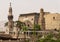 View from the east of the Abu El-Haggag Mosque in the northeastern corner of Ramesses II Court in the Luxor Temple, Egypt.