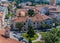 A view east from the clock tower above Tito Square over the rooftops of Koper, Slovenia