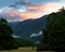 View east from Morgan Hut, over the D`Urville river, Nelson Lakes National Park, New Zealand