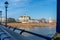 View from Eastbourne Pier towards the Queens Hotel in Eastbourne East Sussex on January