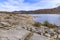 A view eastward along the shoreline of Loch Cluanie, Scotland