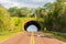 A view of the ecoduct a wildlife crossing bridge on National Route 101 in Argentina