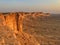 A View of the Edge of the World, also known as Jebel Fihrayn, located in Saudi Arabia