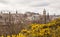 A view of Edinburgh from the Calton Hill in spring