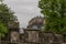 View of Edinburgh Castle from Greyfriars Kirkyard and cemetery