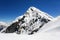 View of Eiger, Monch and Jungfrau massif, Swiss Alps, Switzerland, Europe