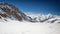 View of Eiger, Monch and Jungfrau massif, Swiss Alps, Switzerland, Europe