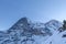 View of Eiger North face from Kleine Scheidegg in Winter