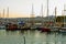 View of the Eilat Bay with yachts