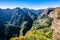 View from Eira do Serrado to Curral das Freiras village in the Nuns Valley in beautiful mountain scenery, municipality of CÃ¢mara