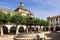 View of El buen alcade square of Ciudad Rodrigo, Salamanca Province, Cas