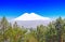 View of Elbrus from the side of Kislovodsk. Russia