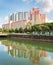 View of the elegant condominiums and HDB in Singapore