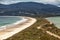 View from an elevated lookout over The Neck, Bruny Island