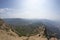 The view from Elphinstone point  at Konkan region mountains. Mahabaleshwar,Maharashtra, India