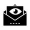 View email glyph flat vector icon