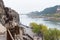 View of embankment and Manshui Bridge in Longmen