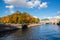 View of the embankment of Moyka river in Saint-Petersburg