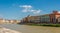 View at embankment river Arno in Pisa