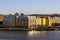 View of the embankment of the Western port in Helsinki.