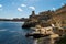 A view of the embankments of the city of Valletta. Malta.