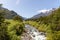 View of Emperador Guillermo river and mountains at Carretera Austral Route - AysÃ©n, Chile