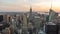 View Empire State Building in Manhattan skyline New York