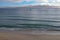 View of an empty beach in a overcast day.