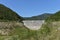 View of the empty Lesu Ursului dam, in Bihor county, Romania.