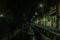 View of the empty Navigli water channels in Milan at night - 1