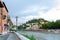 View of enbarkment and San Pietro castle in Verona