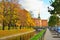 View on the Engineering Mikhailovsky castle from the Swan cana