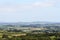 View of the English Cornish countryside. Cornwall, UK