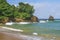 A view of the Englishman beach / Caribbean landscape