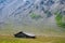 View of Engstligenalp from the Engstligengrat hiking trail, Swiss Alps, Switzerland