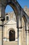 View of the entrance of Convento de Cuilapam visible under the a