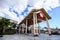 View of entrance to Siam Mall shopping  center.  07.01.2020 Tenerife, Canary Islands