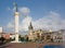 View of Eras Moedani square in Batumi, Georgia on August 14, 2013. Batumi is the capital of the Auton