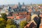 View upon Erfurt and the St. Marien Dom, Germany