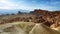 View of the erosional landscape in Zabriskie Point - Death Valley, California